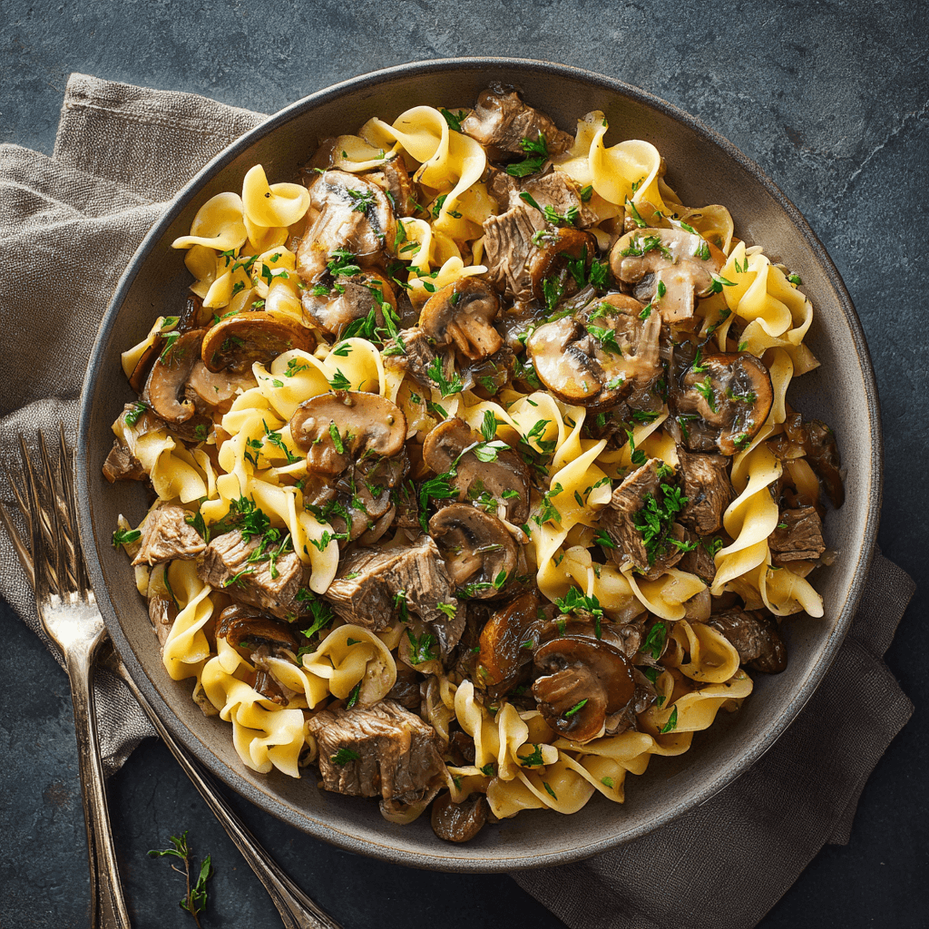 20-Minute Beef Stroganoff